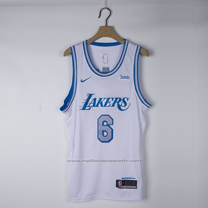 Maillot Los Angeles Lakers LeBron James #6 Ville 2021-22 Blanc